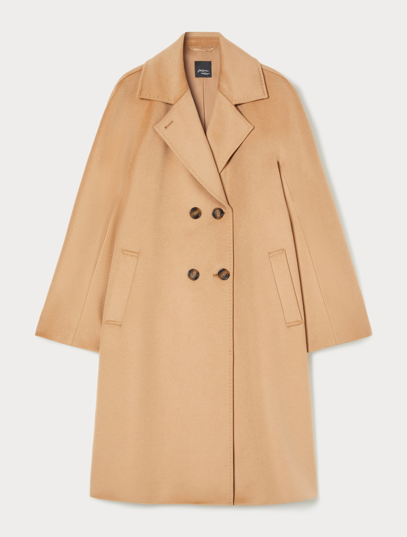 Coat in pure wool drap - BEIGE - Marina Rinaldi Coat in pure wool drap - BEIGE - Marina Rinaldi