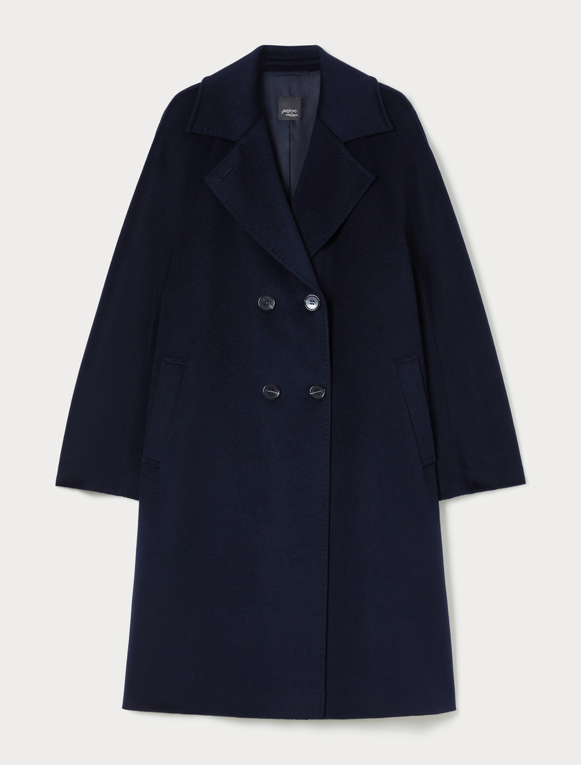Coat in pure wool drap - ULTRAMARINE - Marina Rinaldi Coat in pure wool drap - ULTRAMARINE - Marina Rinaldi
