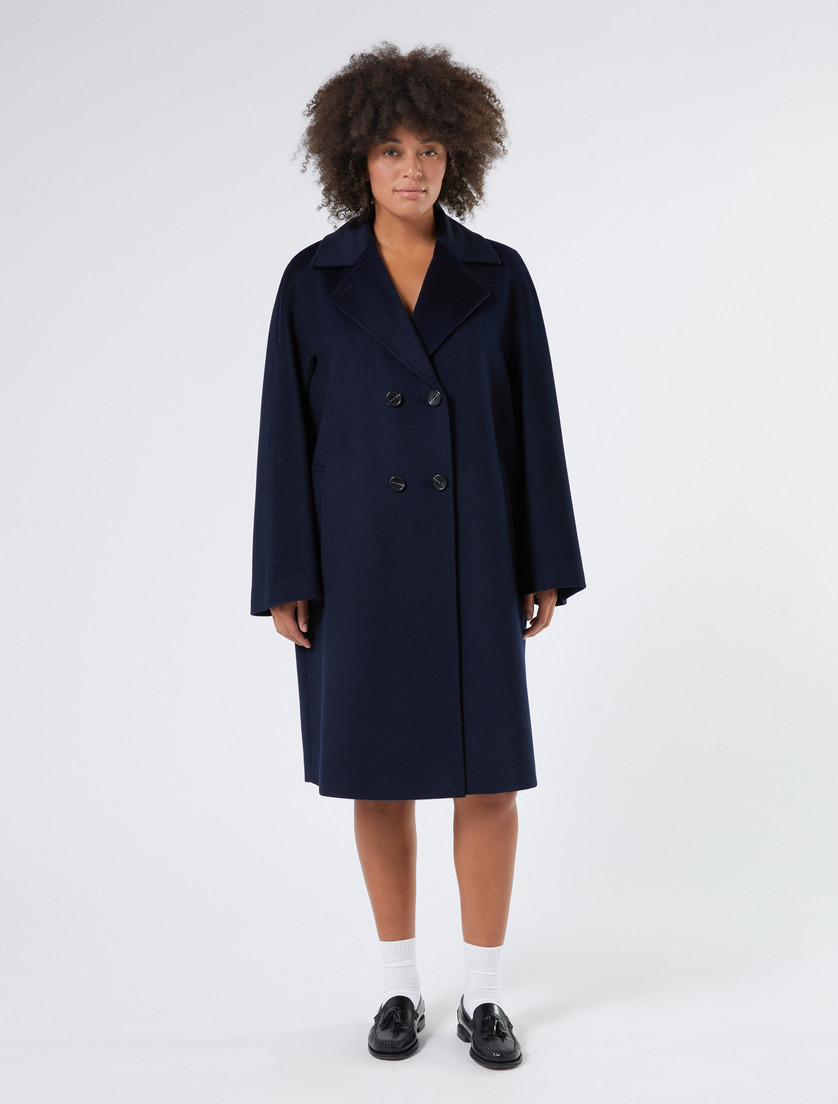 Coat in pure wool drap - ULTRAMARINE - Marina Rinaldi - 2 Coat in pure wool drap - ULTRAMARINE - Marina Rinaldi - 2