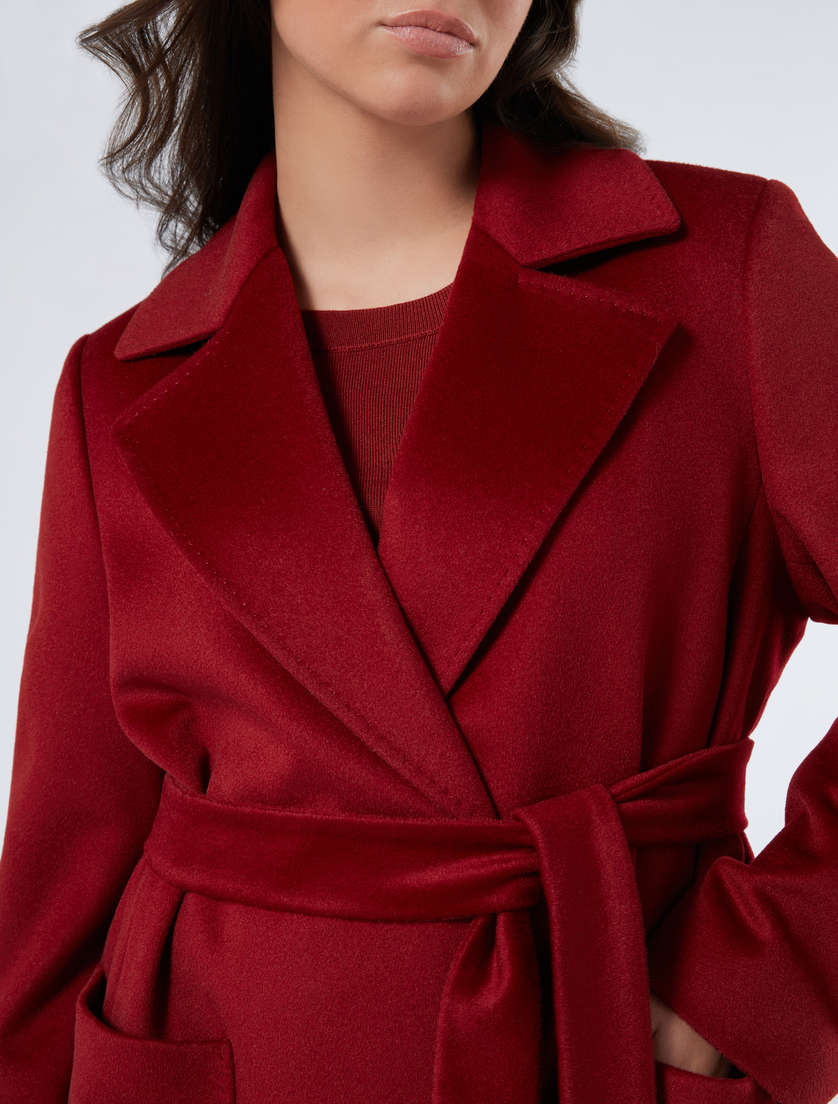 Manteau en drap de pure laine - BORDEAUX - Marina Rinaldi - 5 Manteau en drap de pure laine - BORDEAUX - Marina Rinaldi - 5