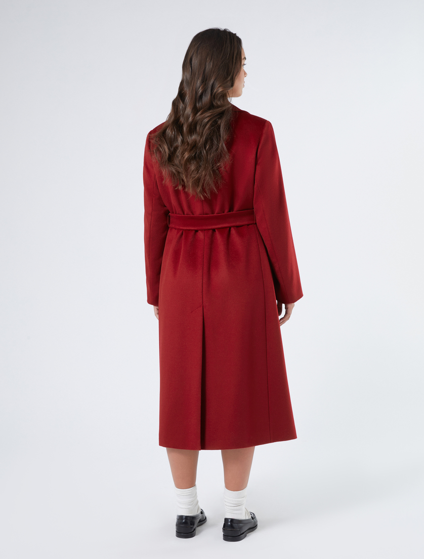 Manteau en drap de pure laine - BORDEAUX - Marina Rinaldi - 4 Manteau en drap de pure laine - BORDEAUX - Marina Rinaldi - 4