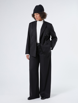Blazer à double boutonnage en flanelle - Marina Rinaldi