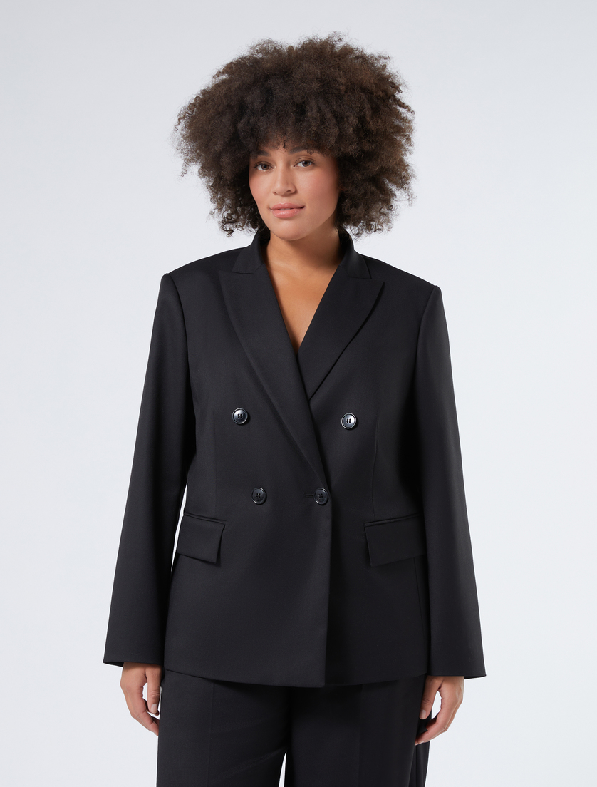 Blazer à double boutonnage en flanelle - Marina Rinaldi