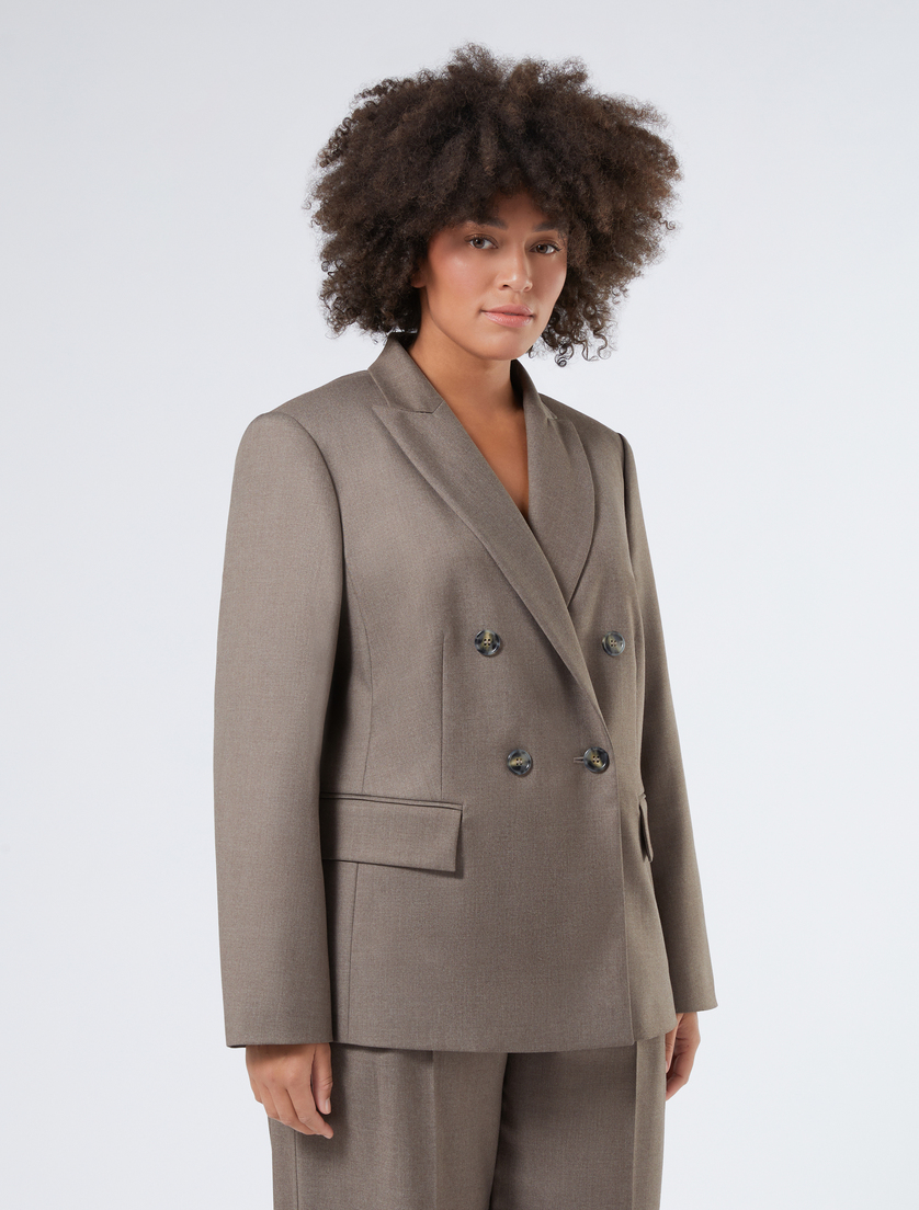 Blazer à double boutonnage en flanelle - Marina Rinaldi