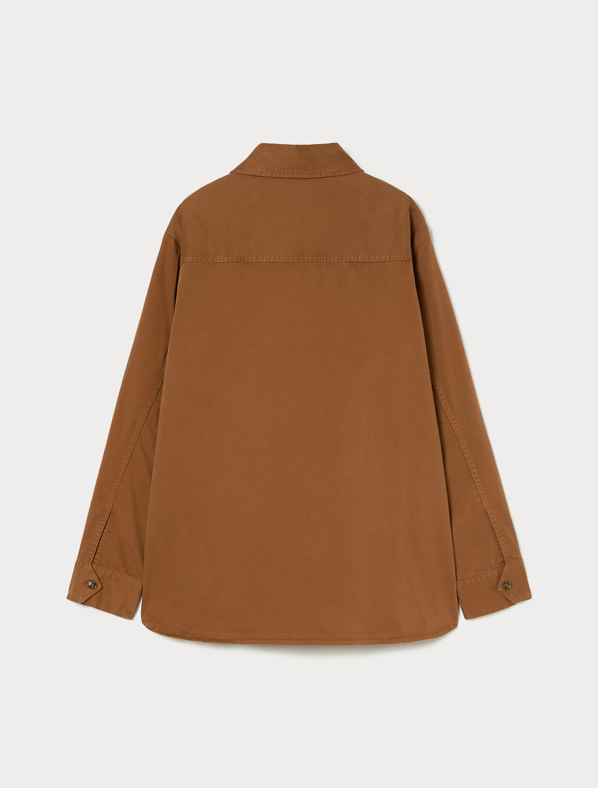 Cotton satin tunic - EARTH - Marina Rinaldi - 4