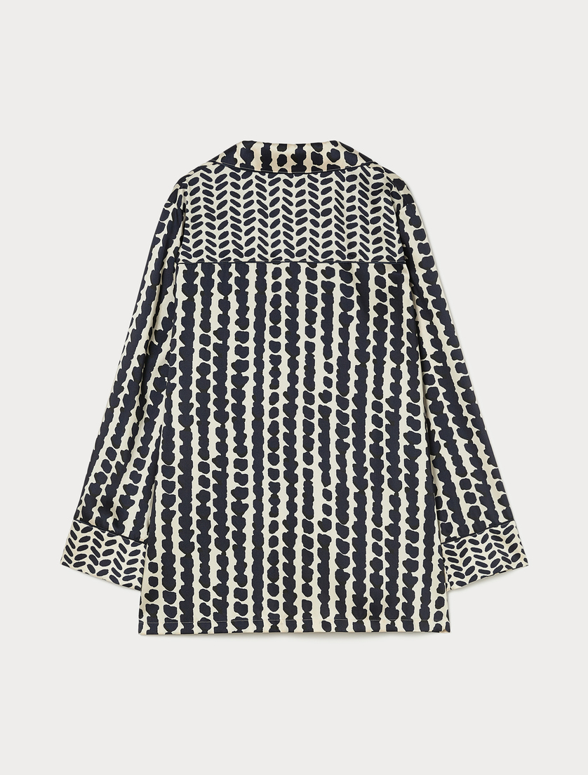 Printed twill jacket - IVORY - Marina Rinaldi - 4