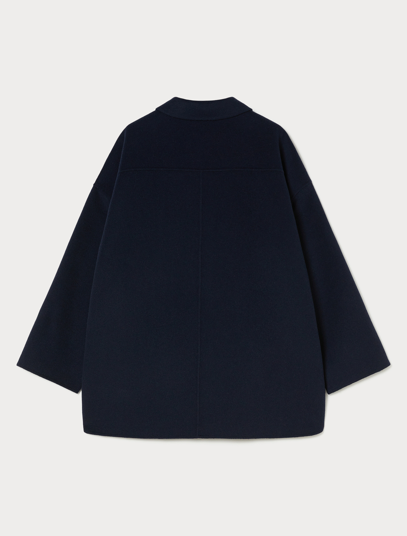 Wool blend double-sided fabric jacket - ULTRAMARINE - Marina Rinaldi - 4 Wool blend double-sided fabric jacket - ULTRAMARINE - Marina Rinaldi - 4