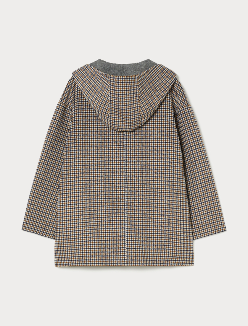 Reversible jacket in wool-blend double cloth - ULTRAMARINE - Marina Rinaldi - 4