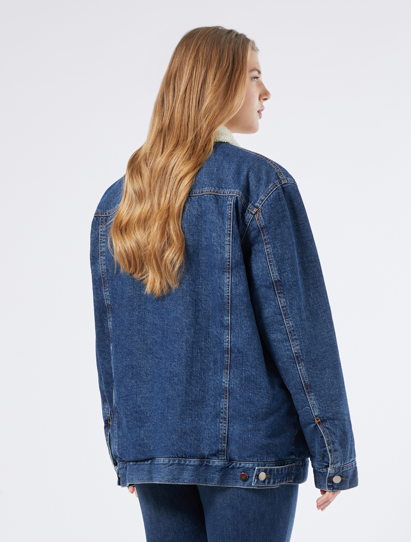 Padded denim jacket - MIDNIGHTBLUE - Marina Rinaldi - 4 Padded denim jacket - MIDNIGHTBLUE - Marina Rinaldi - 4
