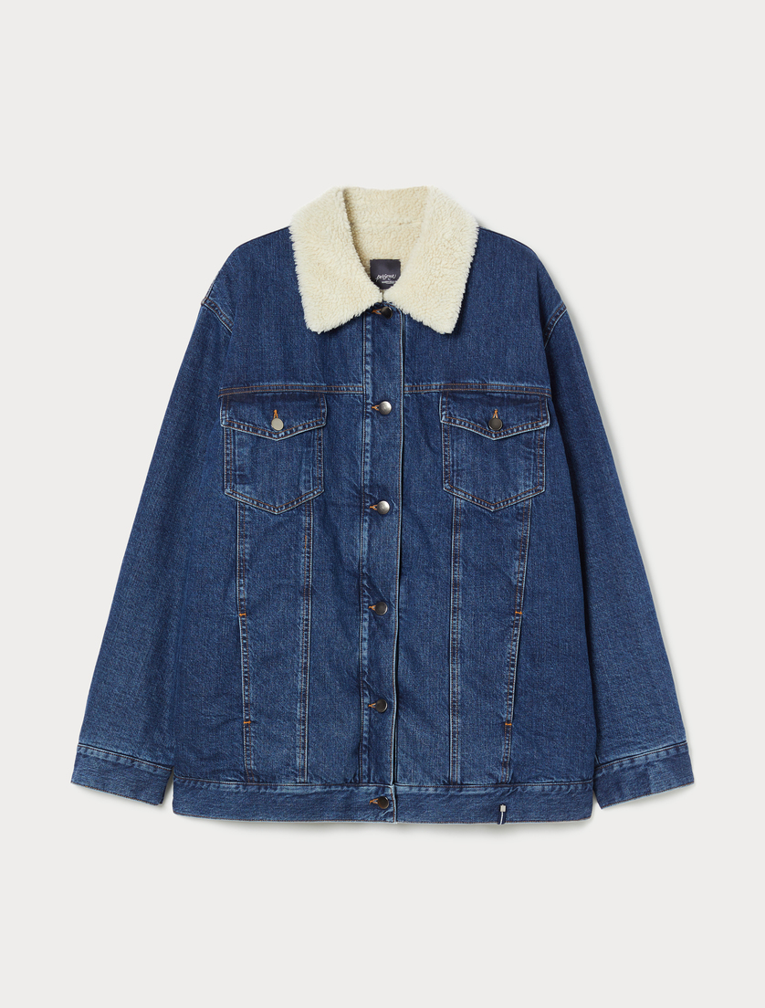 Padded denim jacket - MIDNIGHTBLUE - Marina Rinaldi Padded denim jacket - MIDNIGHTBLUE - Marina Rinaldi