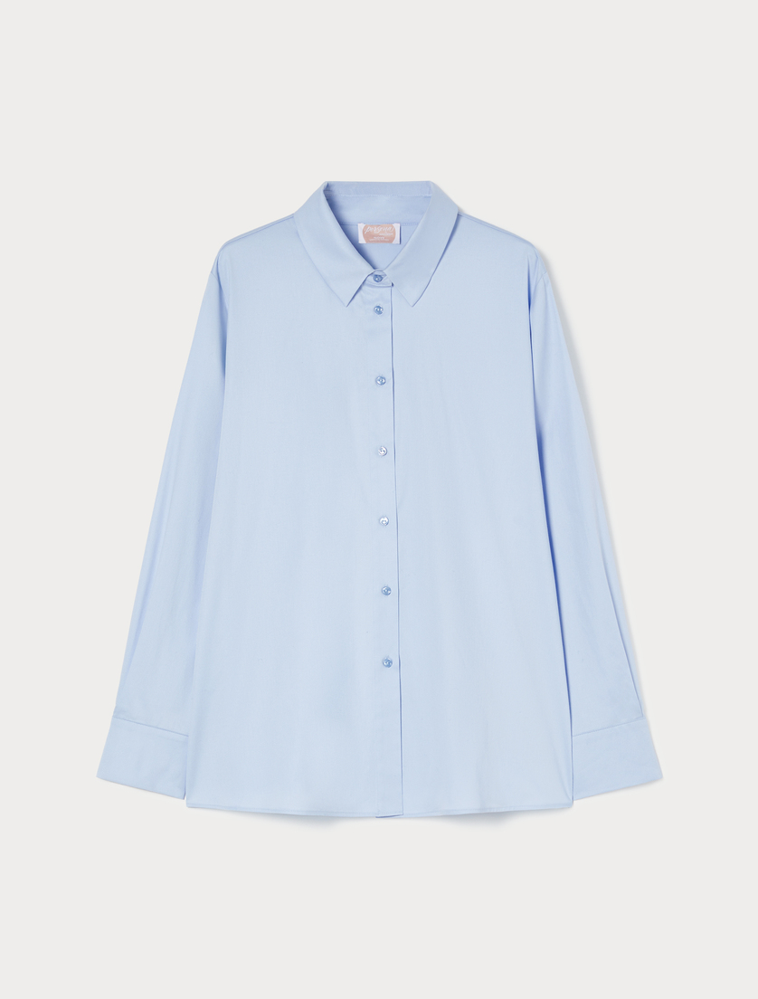 Camicia in raso - CIELO - Marina Rinaldi