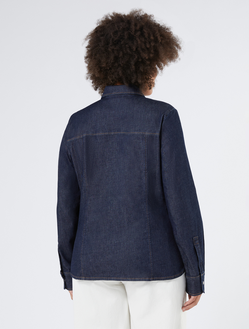 Denim blouse - BLACK - Marina Rinaldi - 4 Denim blouse - BLACK - Marina Rinaldi - 4