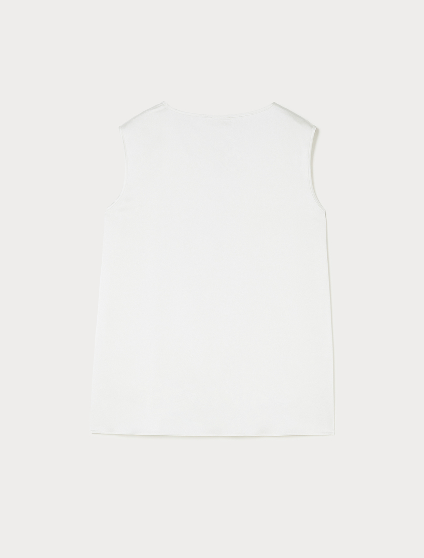 Satin top - WHITE - Marina Rinaldi - 4 Satin top - WHITE - Marina Rinaldi - 4