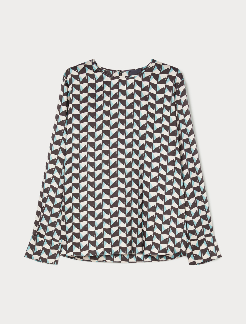 Twill blouse - IVORY - Marina Rinaldi