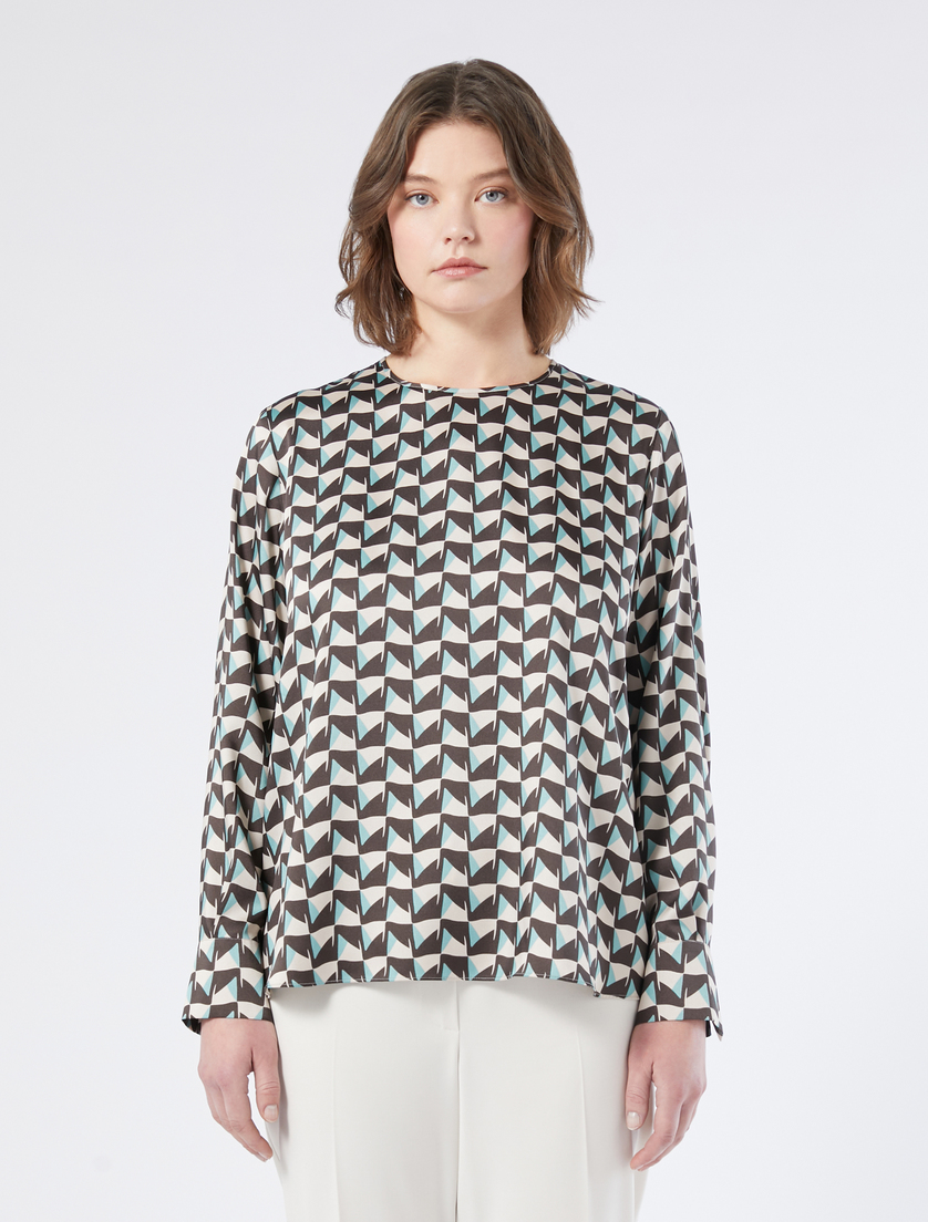 Twill blouse - IVORY - Marina Rinaldi - 3