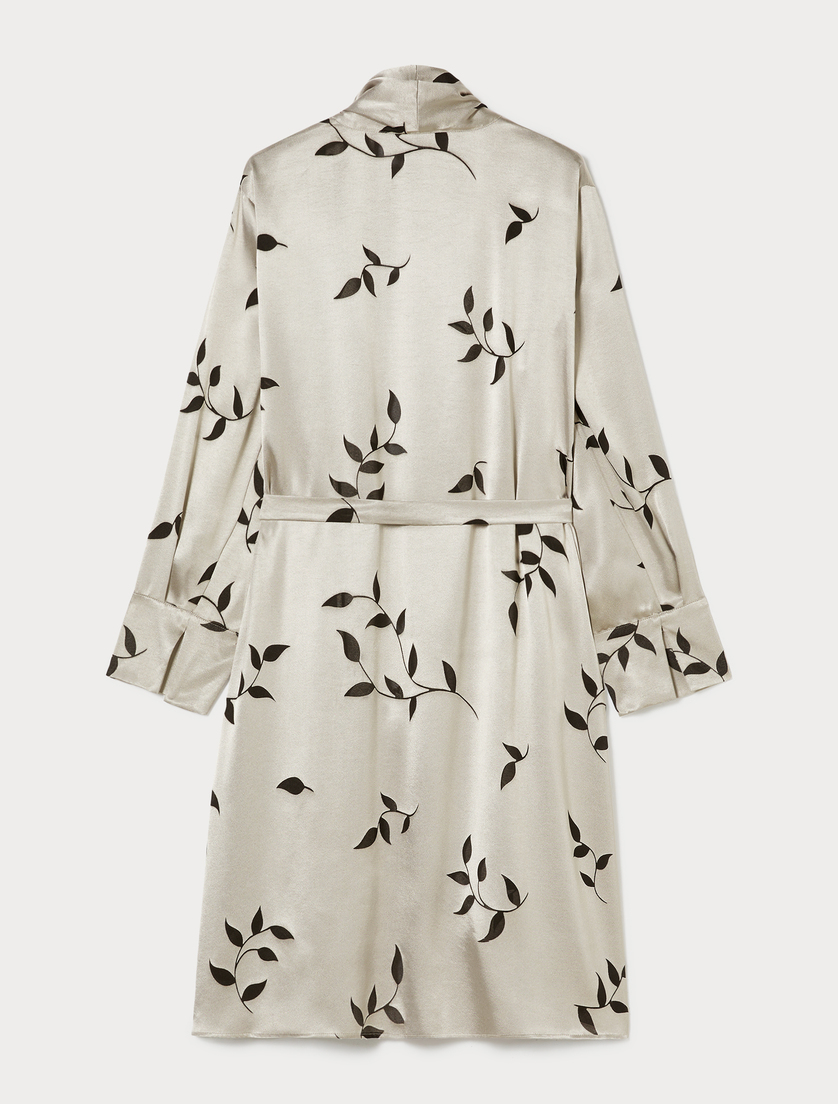 Burnout satin duster coat - SAND - Marina Rinaldi - 4