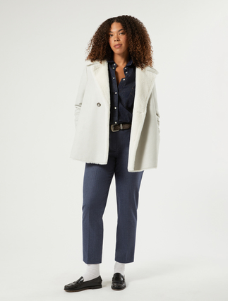 Pantalón ajustado de franela - Marina Rinaldi