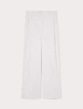 Flannel wide-leg trousers - Marina Rinaldi