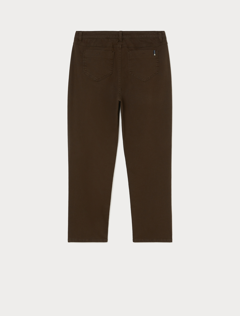 Cotton bull denim jeans - DARK BOWN - Marina Rinaldi - 4