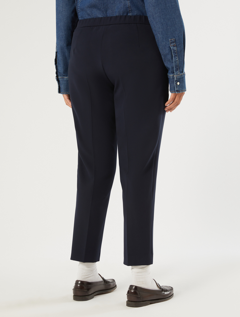 Twill fabric trousers - MIDNIGHTBLUE - Marina Rinaldi - 4 Twill fabric trousers - MIDNIGHTBLUE - Marina Rinaldi - 4