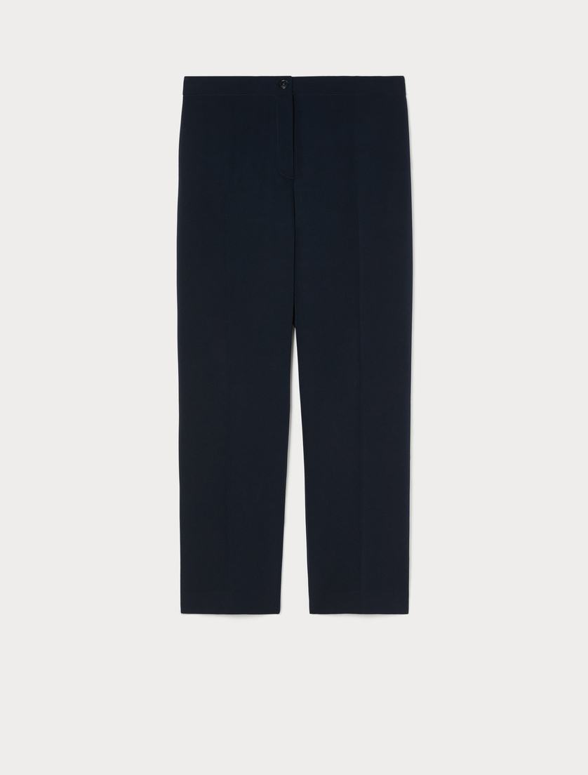 Twill fabric trousers - MIDNIGHTBLUE - Marina Rinaldi Twill fabric trousers - MIDNIGHTBLUE - Marina Rinaldi