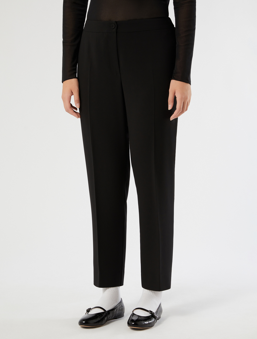 Two-way stretch cady trousers - BLACK - Marina Rinaldi - 3