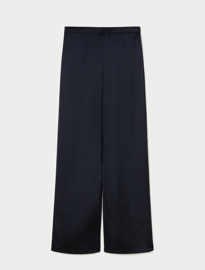 Satin trousers - NAVY - Marina Rinaldi - 4 Satin trousers - NAVY - Marina Rinaldi - 4
