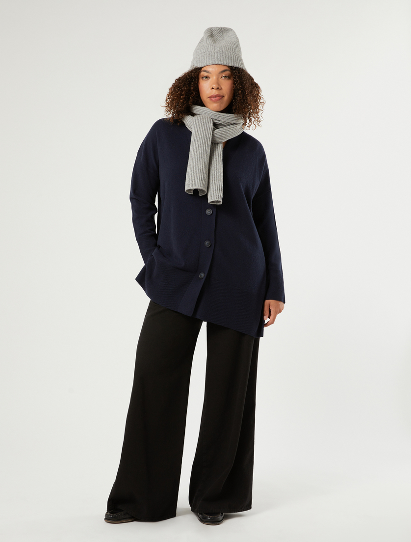 Cotton bull trousers - BLACK - Marina Rinaldi - 2 Cotton bull trousers - BLACK - Marina Rinaldi - 2