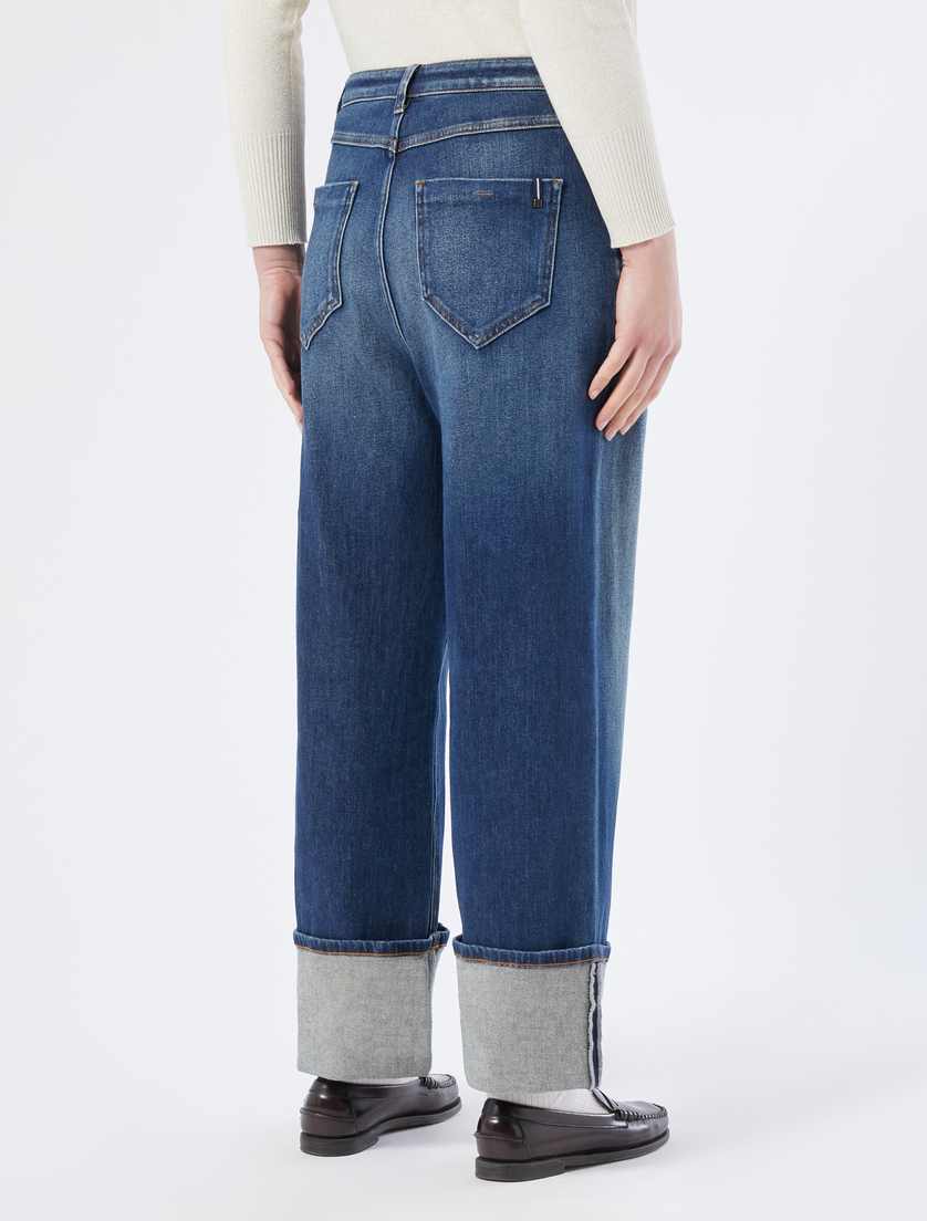 Wide-leg denim jeans - NAVY - Marina Rinaldi - 4 Wide-leg denim jeans - NAVY - Marina Rinaldi - 4