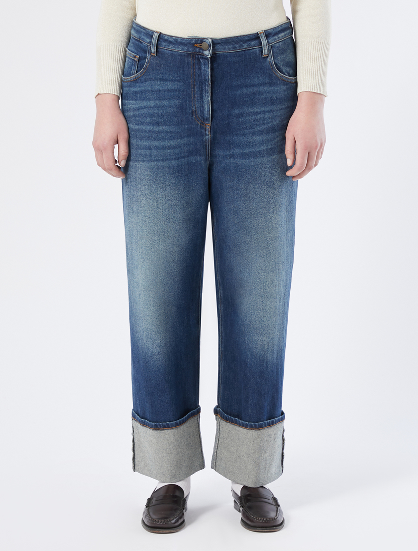 Wide-leg denim jeans - NAVY - Marina Rinaldi - 3 Wide-leg denim jeans - NAVY - Marina Rinaldi - 3
