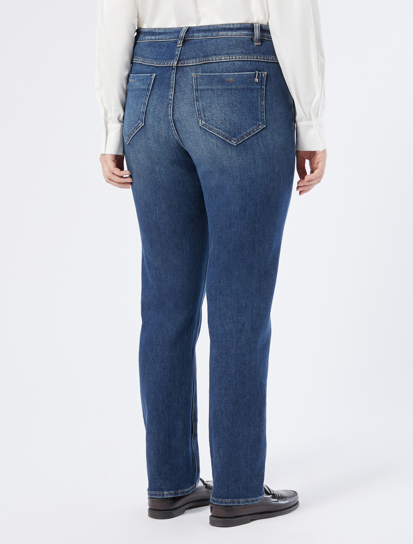 Slim-fit denim jeans - NAVY - Marina Rinaldi - 4 Slim-fit denim jeans - NAVY - Marina Rinaldi - 4