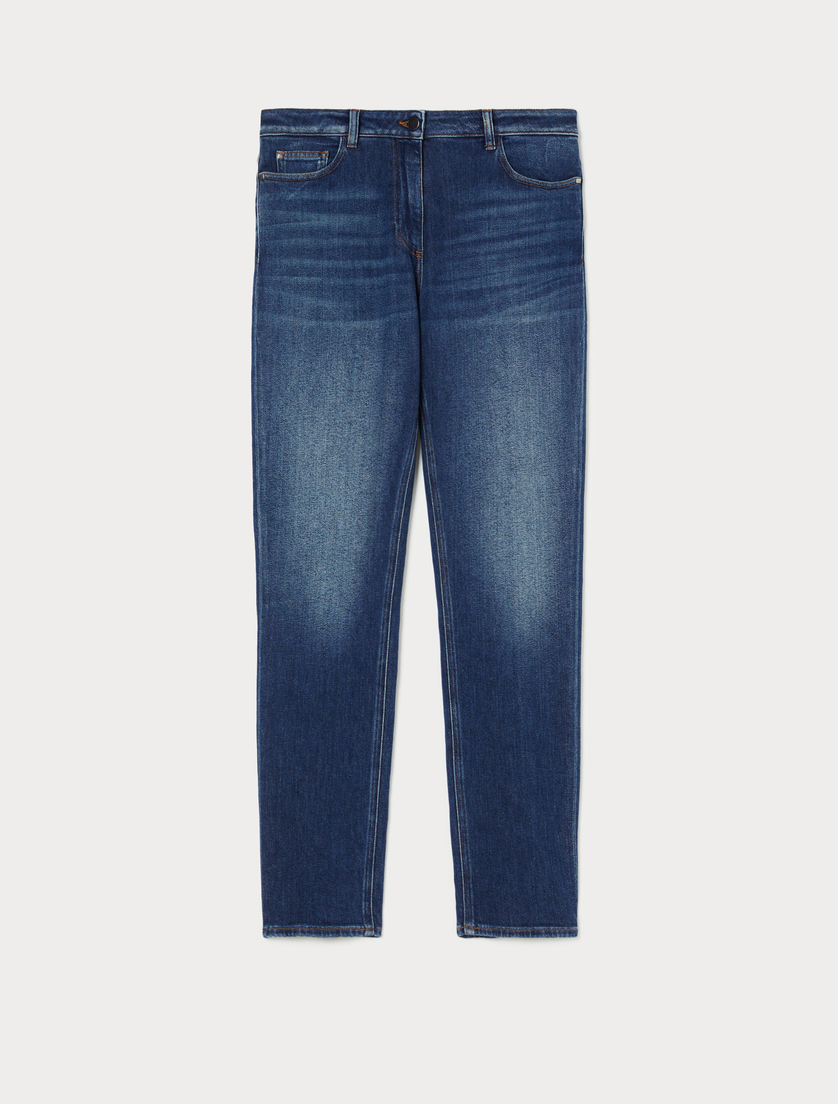 Slim-fit denim jeans - NAVY - Marina Rinaldi Slim-fit denim jeans - NAVY - Marina Rinaldi