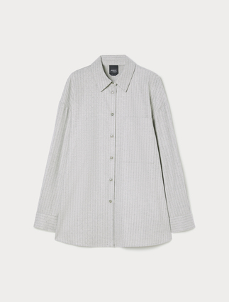 Flannel tunic with appliques - Marina Rinaldi