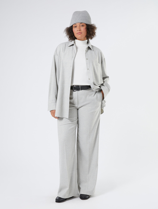 Flannel tunic with appliques - Marina Rinaldi