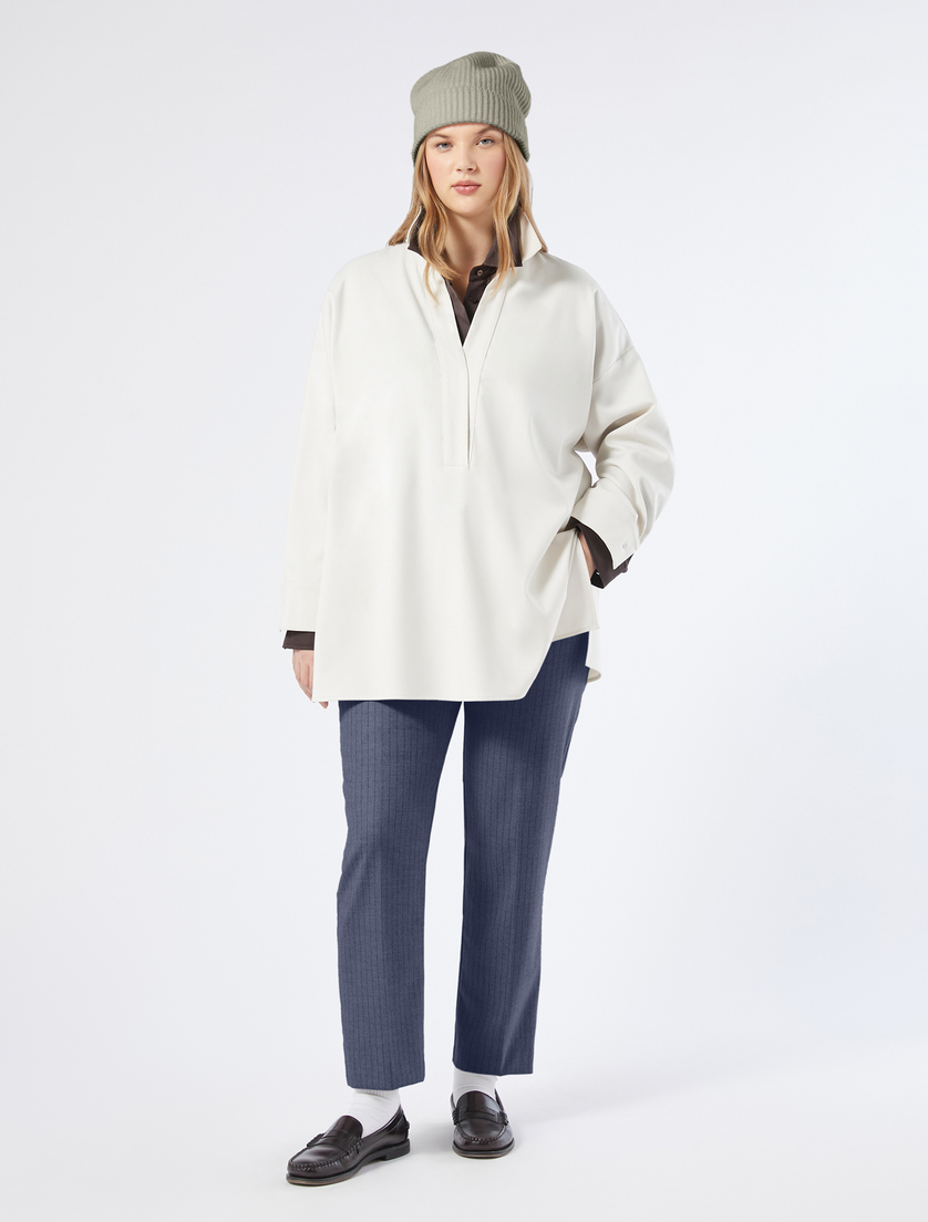 Flannel tunic - IVORY - Marina Rinaldi - 2 Flannel tunic - IVORY - Marina Rinaldi - 2