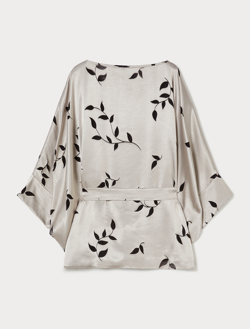 Burnout satin blouse - SAND - Marina Rinaldi - 4 Burnout satin blouse - SAND - Marina Rinaldi - 4