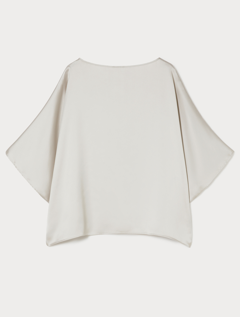 Satin poncho tunic - SAND - Marina Rinaldi - 4 Satin poncho tunic - SAND - Marina Rinaldi - 4