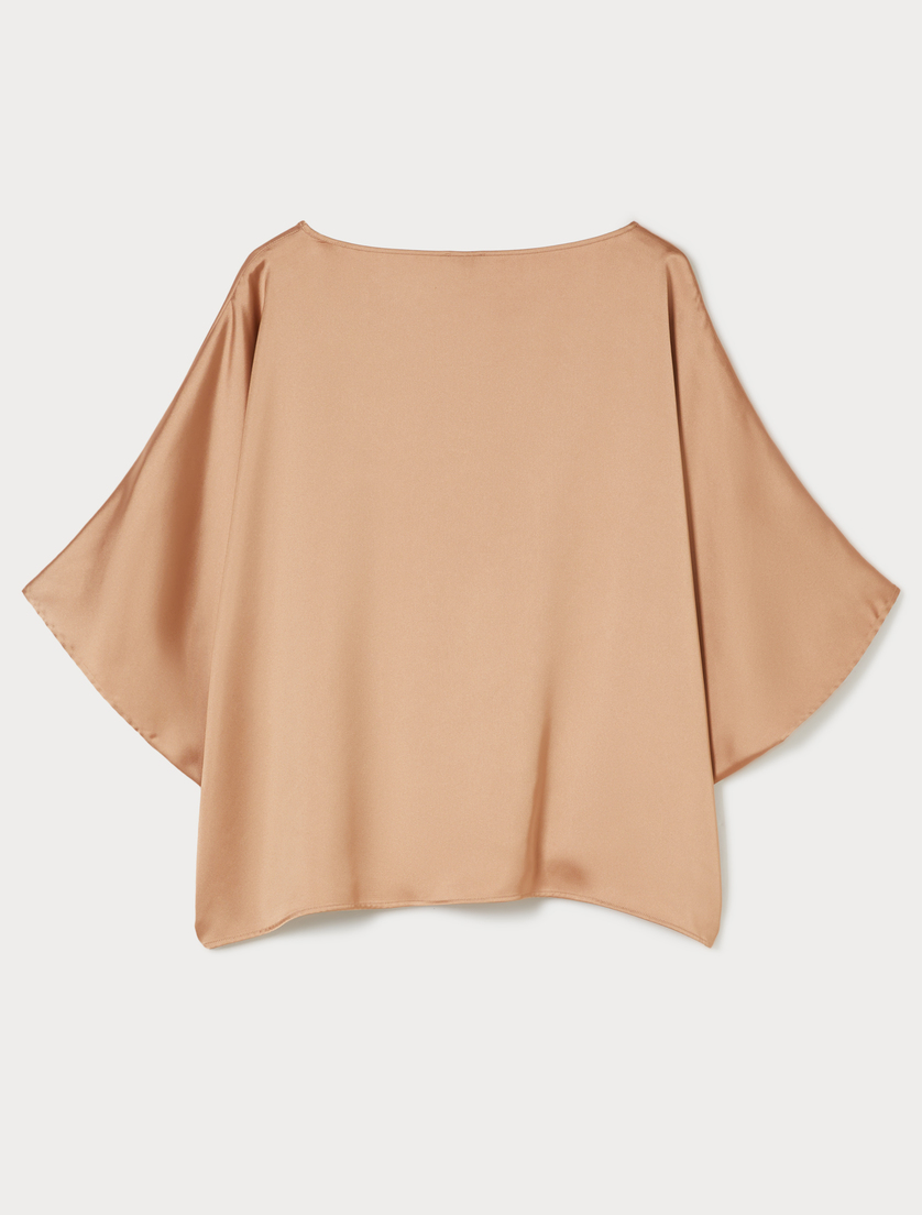 Satin poncho tunic - BRONZE - Marina Rinaldi - 4