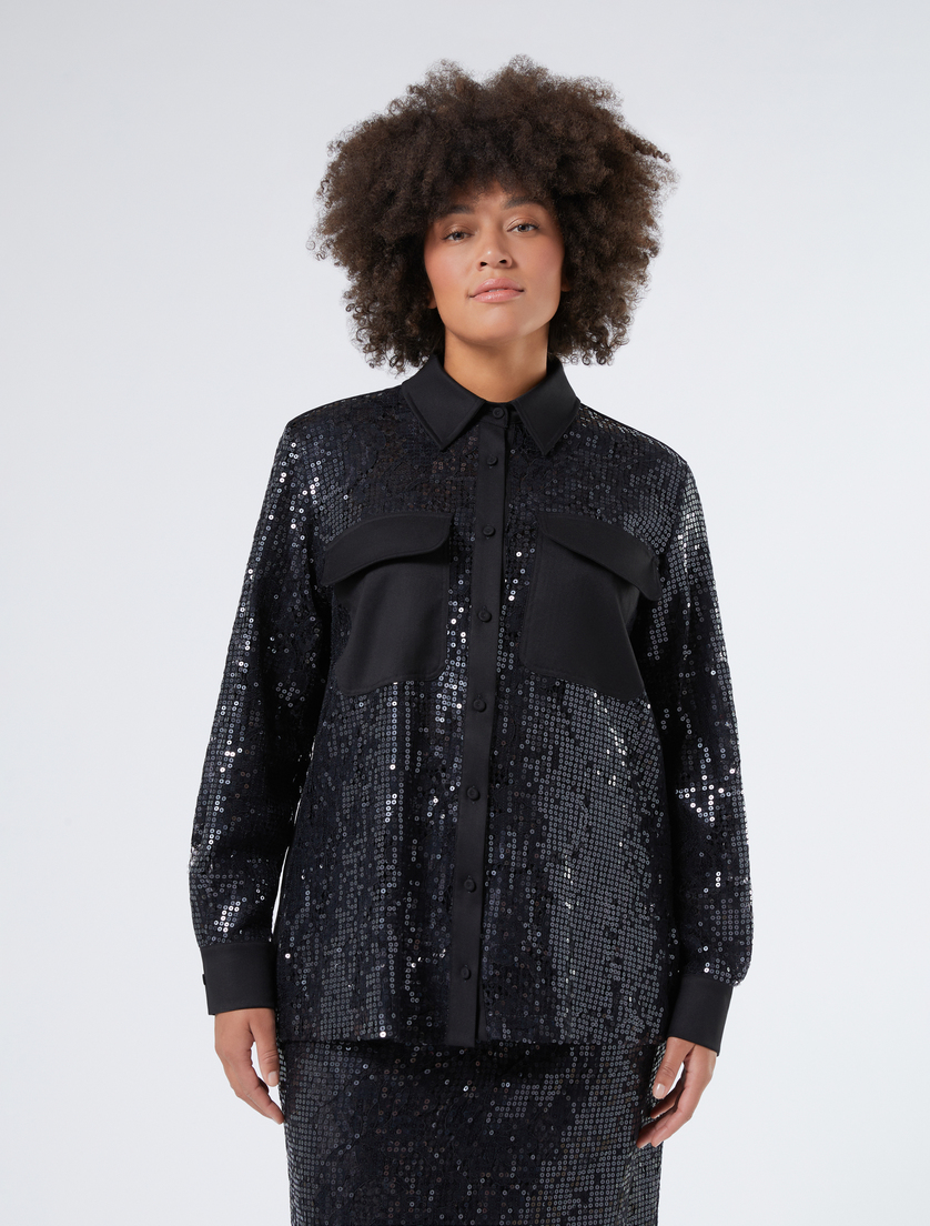 Lace tunic with sequins - Marina Rinaldi