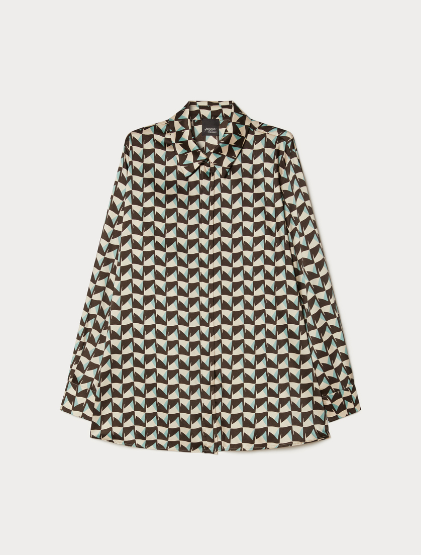 Twill tunic - IVORY - Marina Rinaldi