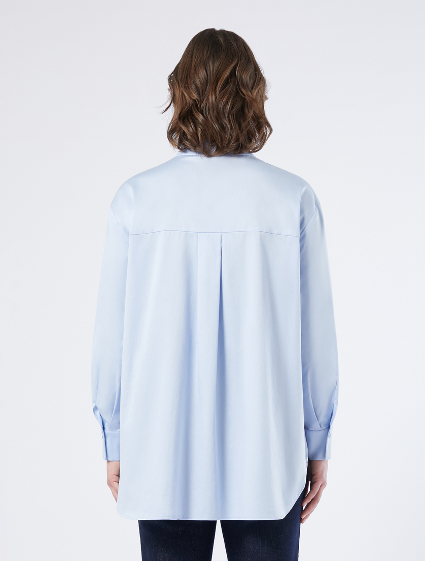 Camicia in raso leggero - CIELO - Marina Rinaldi - 4