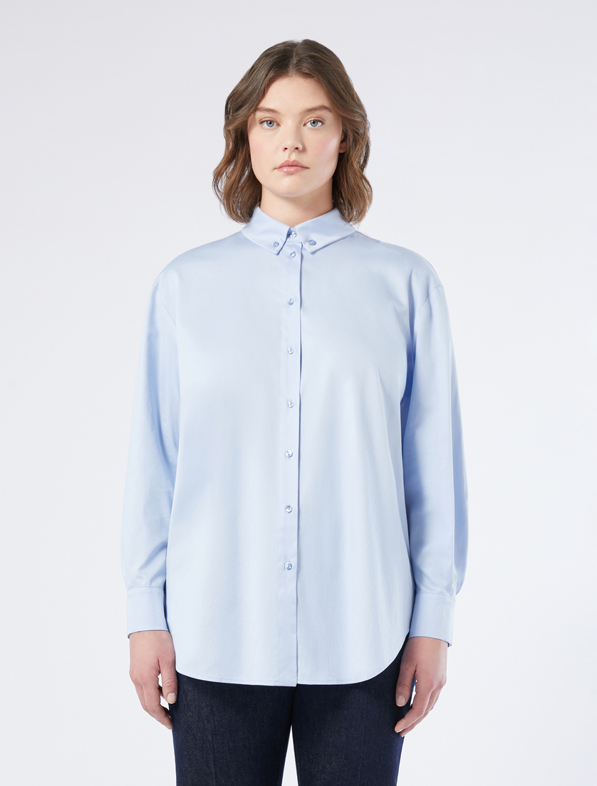 Camicia in raso leggero - CIELO - Marina Rinaldi - 3
