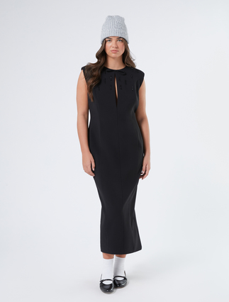 Embroidered cady dress - Marina Rinaldi
