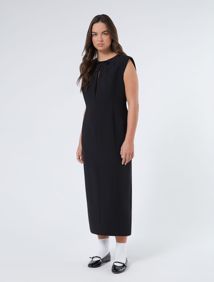 Embroidered cady dress - Marina Rinaldi