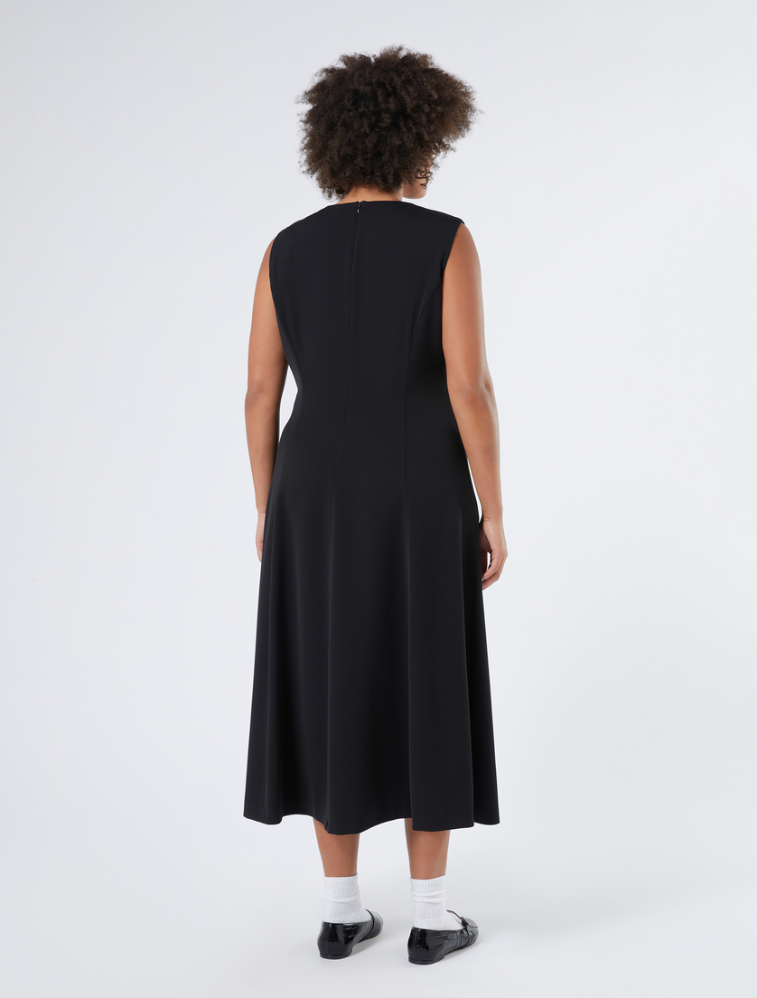 Stretch fabric dress - BLACK - Marina Rinaldi - 4 Stretch fabric dress - BLACK - Marina Rinaldi - 4