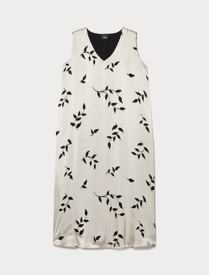 Burnout satin dress - SAND - Marina Rinaldi
