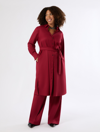 Flannel shirt dress - Marina Rinaldi