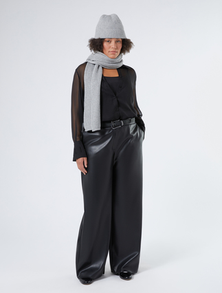 Chiffon shirt with embroideries - Marina Rinaldi