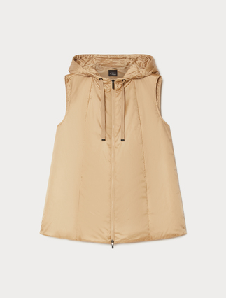 Iridescent nylon canvas gilet - Marina Rinaldi