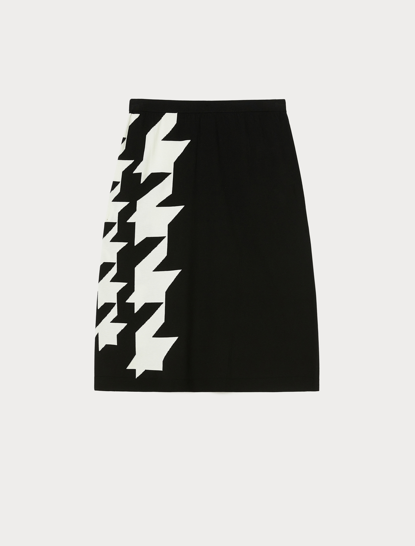 Viscose skirt - WHITE BLACK - Marina Rinaldi - 4 Viscose skirt - WHITE BLACK - Marina Rinaldi - 4